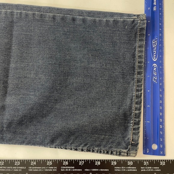 Levis 569 Jeans Mens 36x32 Blue Loose Straight Dark Wash Denim Baggy Y2K Skate - Picture 10 of 11